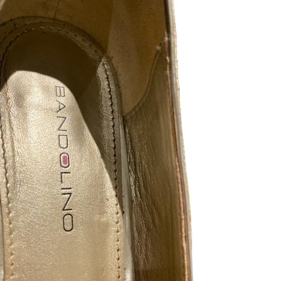 BANDOLINO Bling 3" Pumps Champagne Sparkle 7 1/2  Bandolino Shoes Wedding - Picture 10 of 13